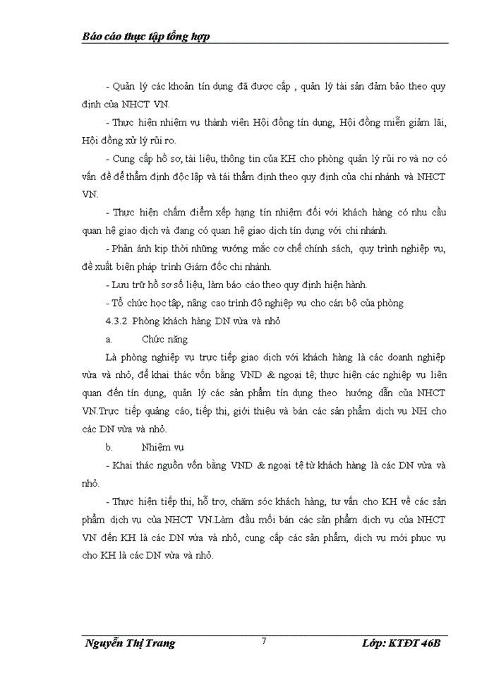image for page Thực trạng các hoạt động có liên quan đến hoạt động đầu tư và quản lý hoạt động đầu tư tạ chi nhánh Ngân hàng Công thương KV Ba Đình