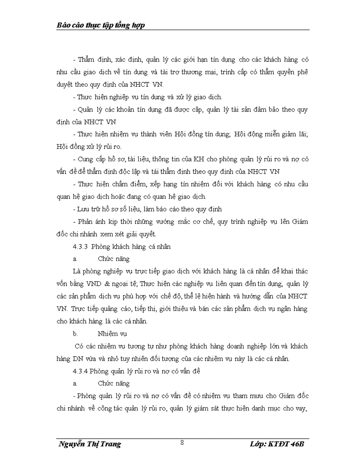 image for page Thực trạng các hoạt động có liên quan đến hoạt động đầu tư và quản lý hoạt động đầu tư tạ chi nhánh Ngân hàng Công thương KV Ba Đình