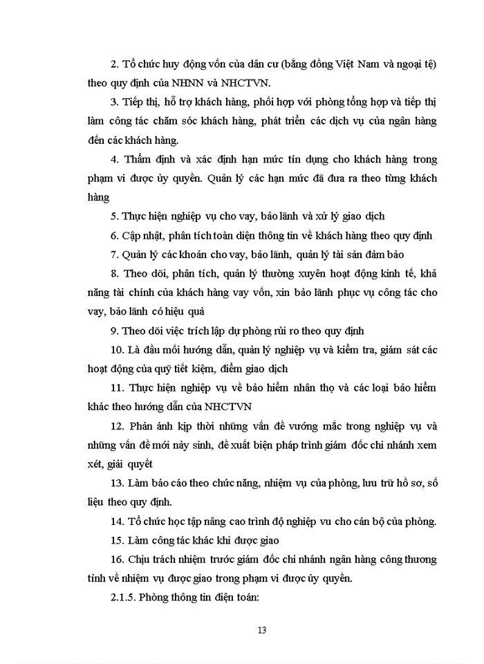 image for page Các biện pháp nâng cao hiệu quả hoạt động Kinh doanh ở chi nhánh ngân hàng công thương Hà Tây