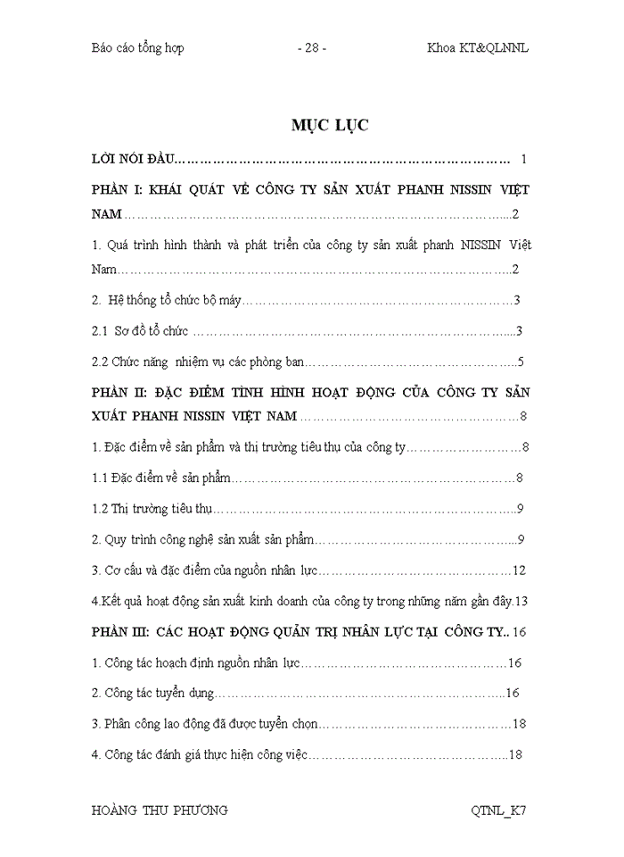 image for page Đặc điểm tình hình hoạt động của Công ty sản xuất phanh nissin Việt Nam