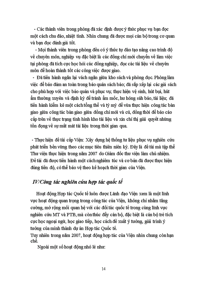 image for page Tại tại Viện nghiên cứu Môi trường và phát triển bền vững