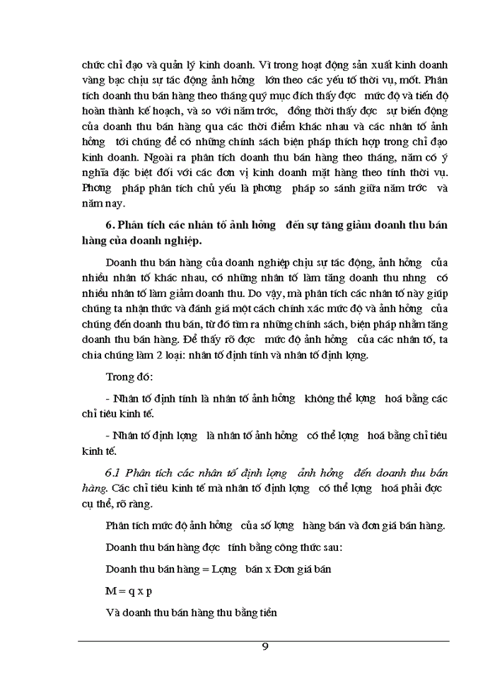 image for page Phân tích tình hình doanh thu bán hàng và các biện pháp không ngừng tăng doanh thu bán hàng ở Công ty Vàng Bạc Đá Quý Hà Nội