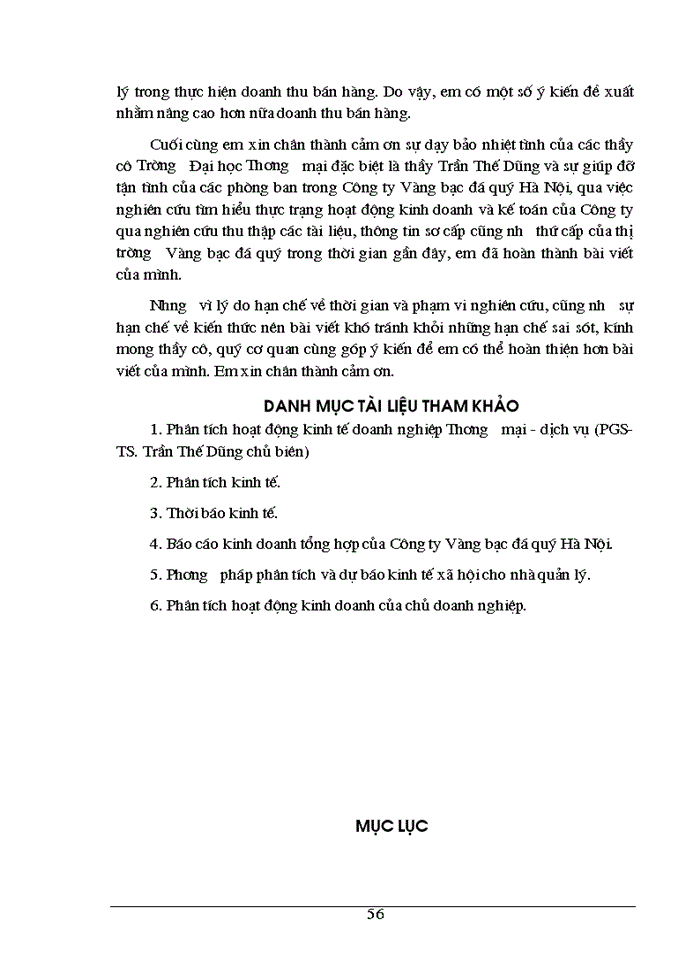 image for page Phân tích tình hình doanh thu bán hàng và các biện pháp không ngừng tăng doanh thu bán hàng ở Công ty Vàng Bạc Đá Quý Hà Nội
