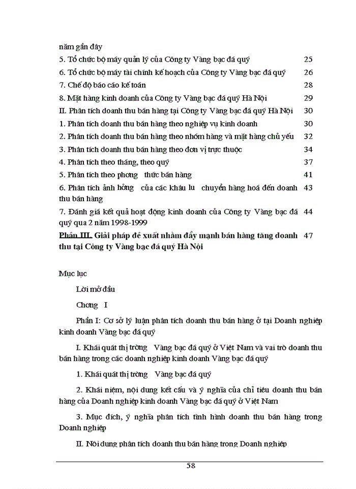 image for page Phân tích tình hình doanh thu bán hàng và các biện pháp không ngừng tăng doanh thu bán hàng ở Công ty Vàng Bạc Đá Quý Hà Nội