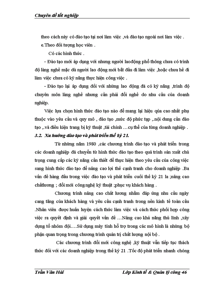 image for page Thực trạng về đào tạo và phát triển nguồn nhân lực của Công ty techconvina