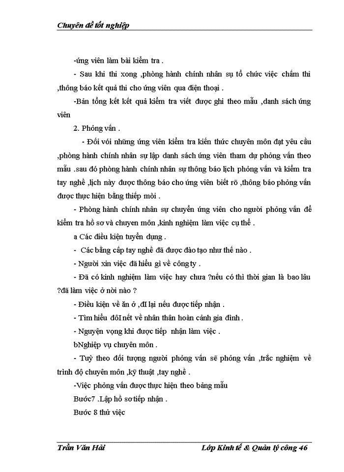 image for page Thực trạng về đào tạo và phát triển nguồn nhân lực của Công ty techconvina