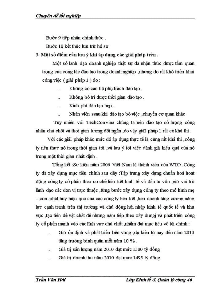 image for page Thực trạng về đào tạo và phát triển nguồn nhân lực của Công ty techconvina