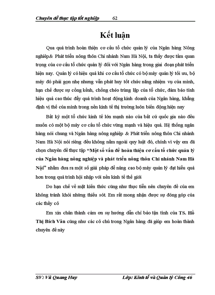 image for page Một số vấn đề hoàn thiện cơ cấu tổ chức quản lý của Ngân hàng Nông nghiệp và Phát triển Nông thôn Chi nhánh Nam Hà Nội