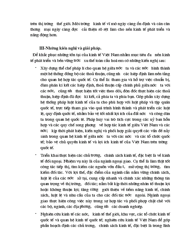 image for page Vận dụng nguyên lý triết học để phân tích làm rõ thực trạng của nền kinh tế Việt Nam trước xu thế toàn cầu hoá
