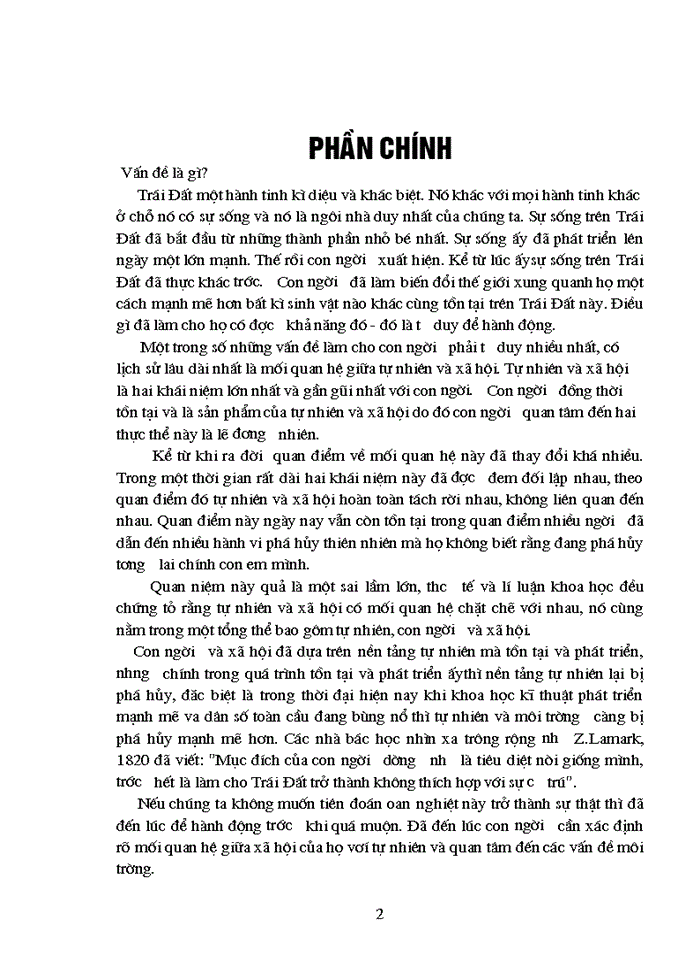 image for page Mối quan hệ biện chứng giữa tự nhiên và Xã hội phân tích vấn đề bảo vệ môi trường hiện nay ở Việt Nam