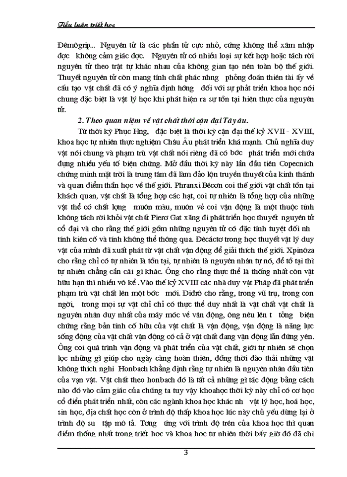 image for page Quan điểm của Mác - Ănghen về vật chất