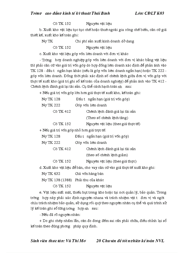 image for page THS Tổ chức công tác Kế toán Nguyên vật liệu Công cụ dụng cụ ở Công ty cổ phần tư vấn đầu tư và Xây dựng Hợp Thành