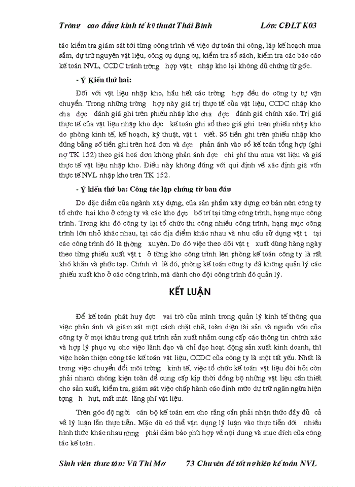 image for page THS Tổ chức công tác Kế toán Nguyên vật liệu Công cụ dụng cụ ở Công ty cổ phần tư vấn đầu tư và Xây dựng Hợp Thành