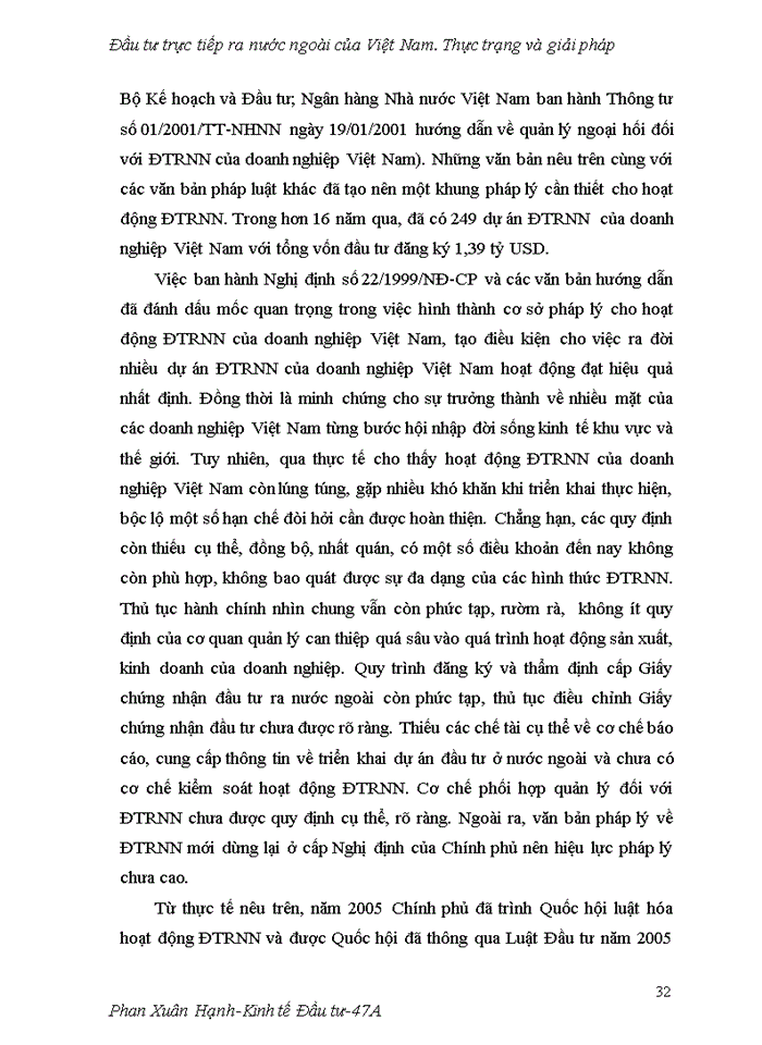 image for page Đầu tư trực tiếp ra nước ngoài của Việt Nam Thực trạng và Giải pháp