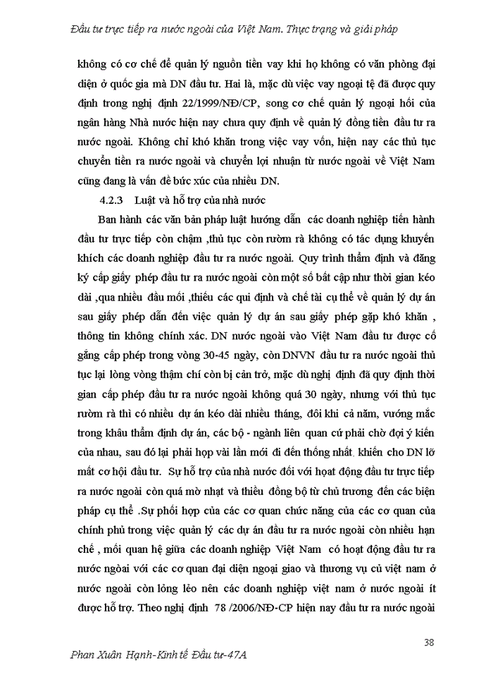 image for page Đầu tư trực tiếp ra nước ngoài của Việt Nam Thực trạng và Giải pháp