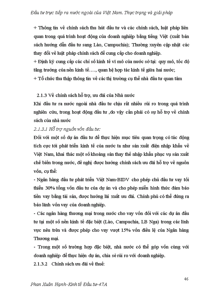 image for page Đầu tư trực tiếp ra nước ngoài của Việt Nam Thực trạng và Giải pháp