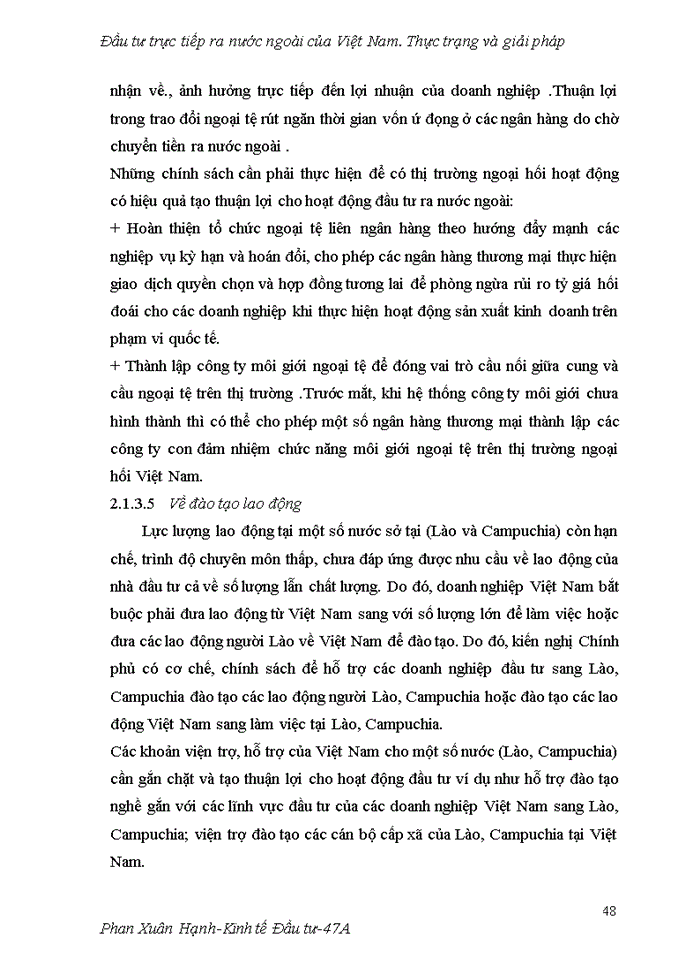 image for page Đầu tư trực tiếp ra nước ngoài của Việt Nam Thực trạng và Giải pháp