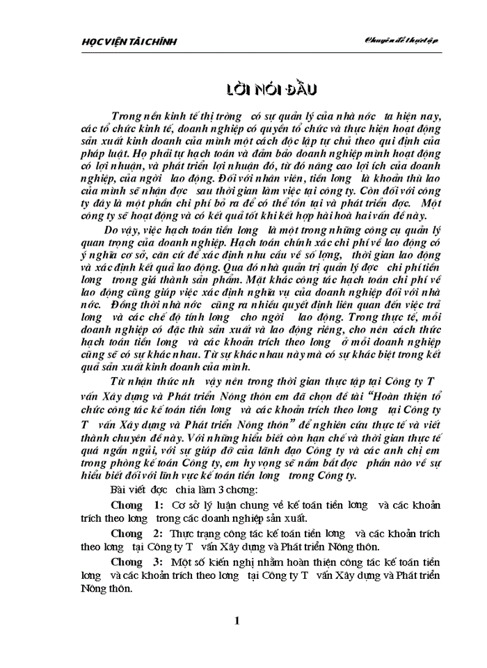 image for page Hoàn thiện tổ chức công tác Kế toán tiền lương và các khoản trích theo lương tại Công ty Tư vấn Xây dựng và Phát triển Nông thôn