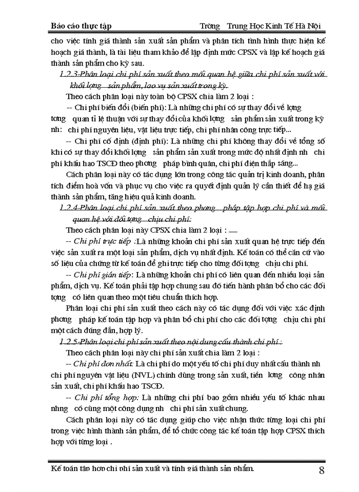 image for page THS Kế toán tập hợp Chi phí sản xuất và tính Giá thành sản phẩm tại xí nghiệp X18