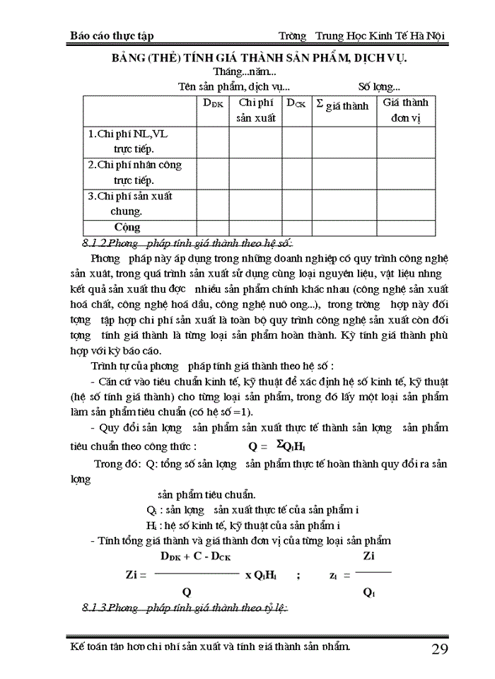 image for page THS Kế toán tập hợp Chi phí sản xuất và tính Giá thành sản phẩm tại xí nghiệp X18