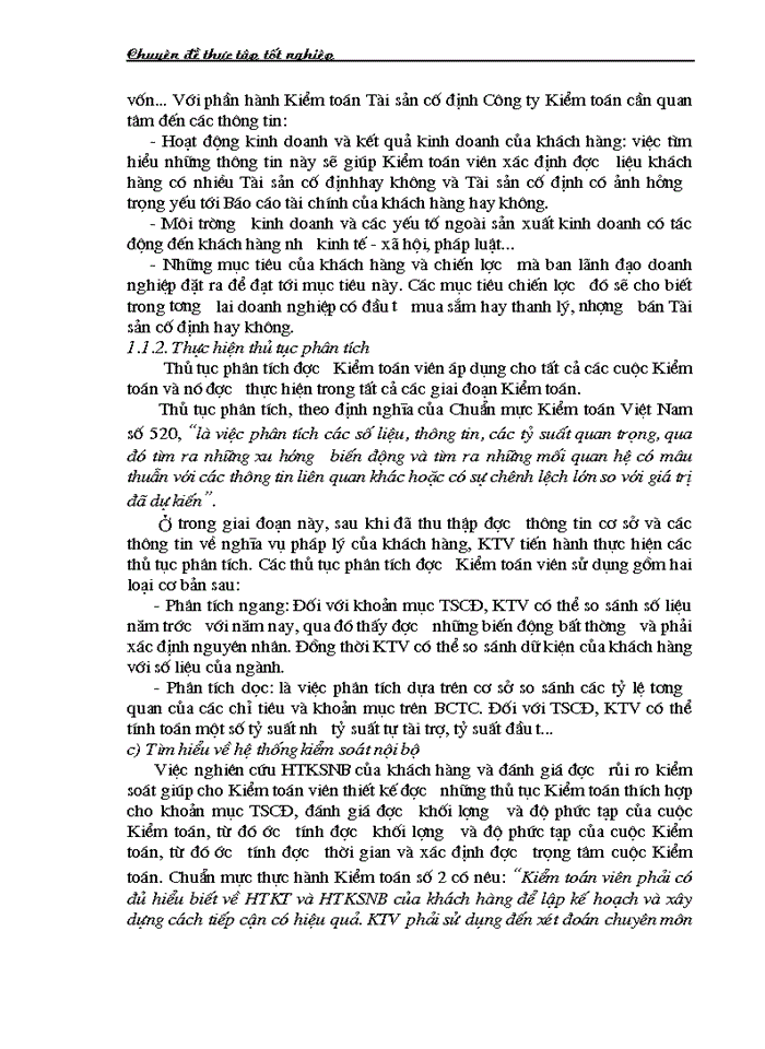 image for page Thực trạng Kiểm toán khoản mục Tài sản cố định trong Kiểm toán Báo cáo tài chính do Công ty Trách nhiệm Hữu hạn Kiểm toán và Tư vấn tài chính quốc tế IFC thực hiện