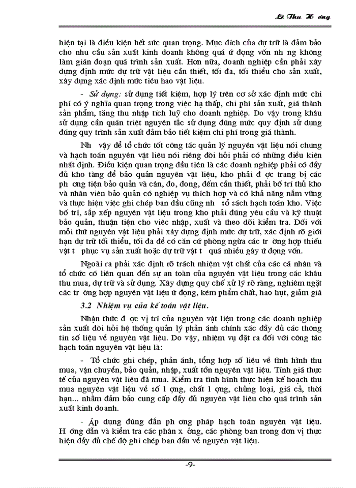 image for page Tổ chức công tác Kế toán Nguyên vật liệu tại Công ty Dệt - May Hà Nội