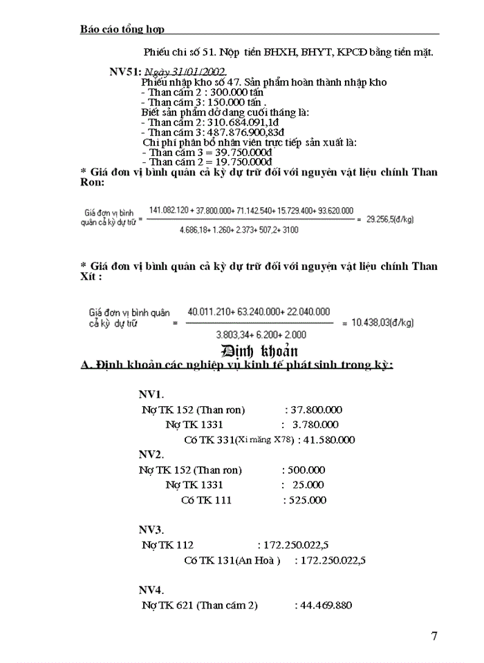 image for page Báo cáo tổng hợp Thực hành nghiệp vụ Kế toán