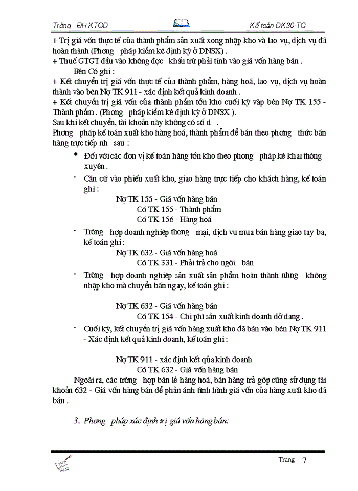 image for page Tổ chức công tác Kế toán bán hàng và xác định kết quả tại Công ty Rượu Đồng xuân
