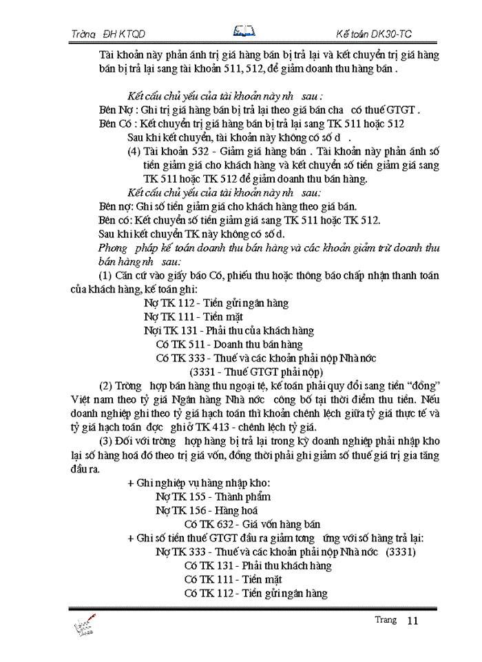 image for page Tổ chức công tác Kế toán bán hàng và xác định kết quả tại Công ty Rượu Đồng xuân