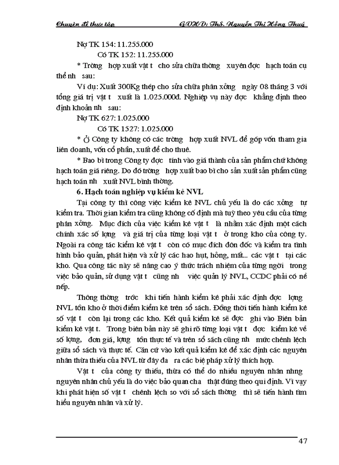 image for page Hoàn thiện hạch toán Nguyên vật liệu tại Công ty Cổ phần Bánh kẹo Hải Châu