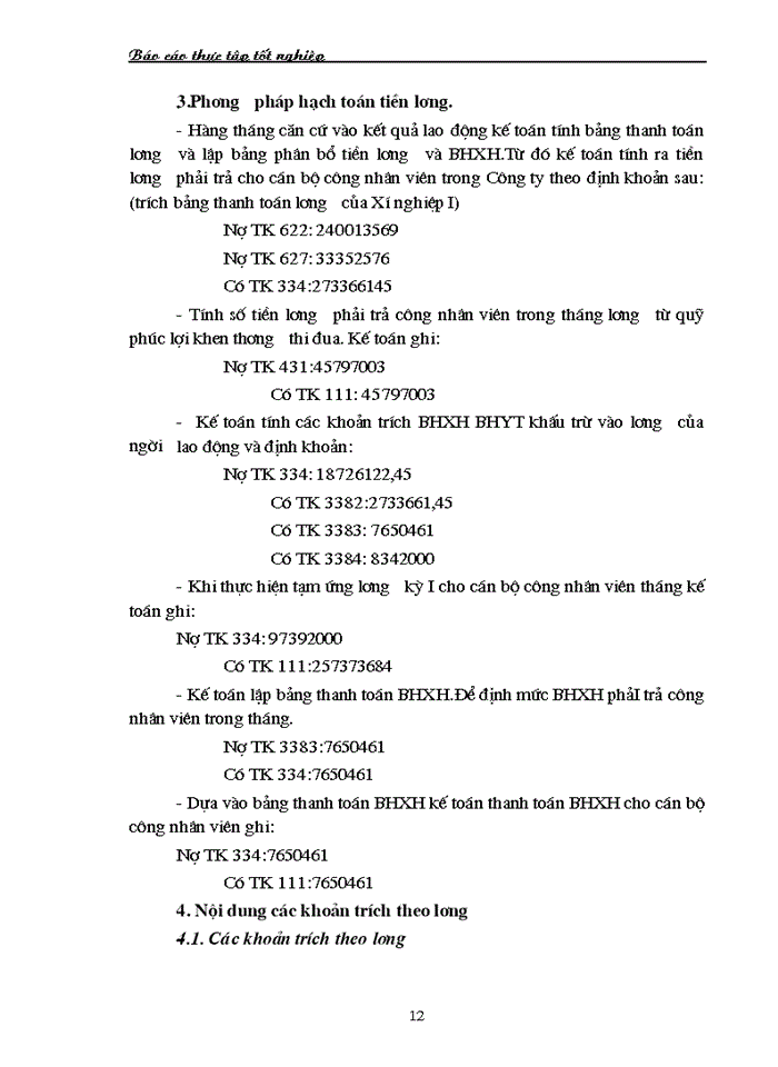 image for page Hạch toán công tác Kế toán tiền lương và các khoản trích theo lương tại Công ty cổ phần may Thăng Long