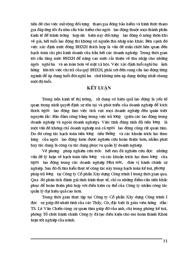 image for page Hạch toán tiền lương và các khoản trích theo lương tại Công ty cổ phần Xây dựng công trình I