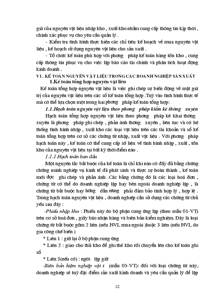 image for page Kế toán Nguyên vật liệu vật liệu và Công cụ dụng cụ tại Xí nghiệp 22 - Công ty 22 BQP
