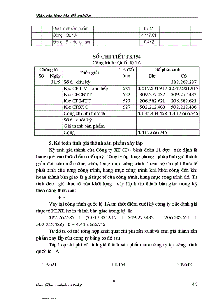 image for page Kế toán Chi phí sản xuất và tính Giá thành sản phẩm ở Xí nghiệp Xây dựng Binh đoàn 11