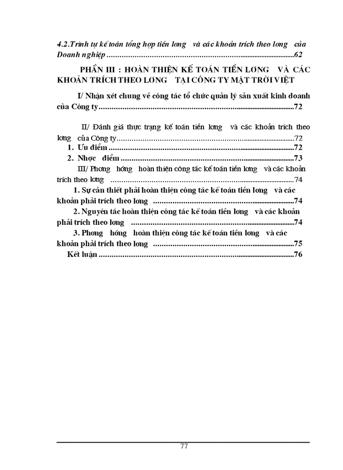 image for page Công tác tổ chức Kế toán tiền lương và các khoản trích nộp theo lương tại Công ty Mặt Trời Việt