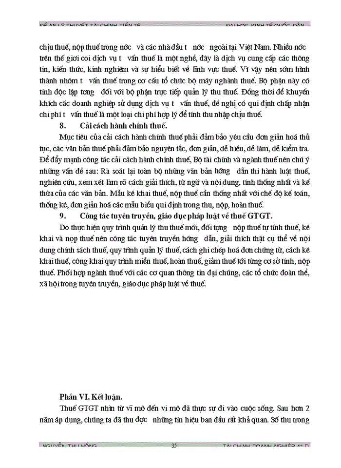 image for page Những vấn đề chung về thuế Giá trị gia tăng