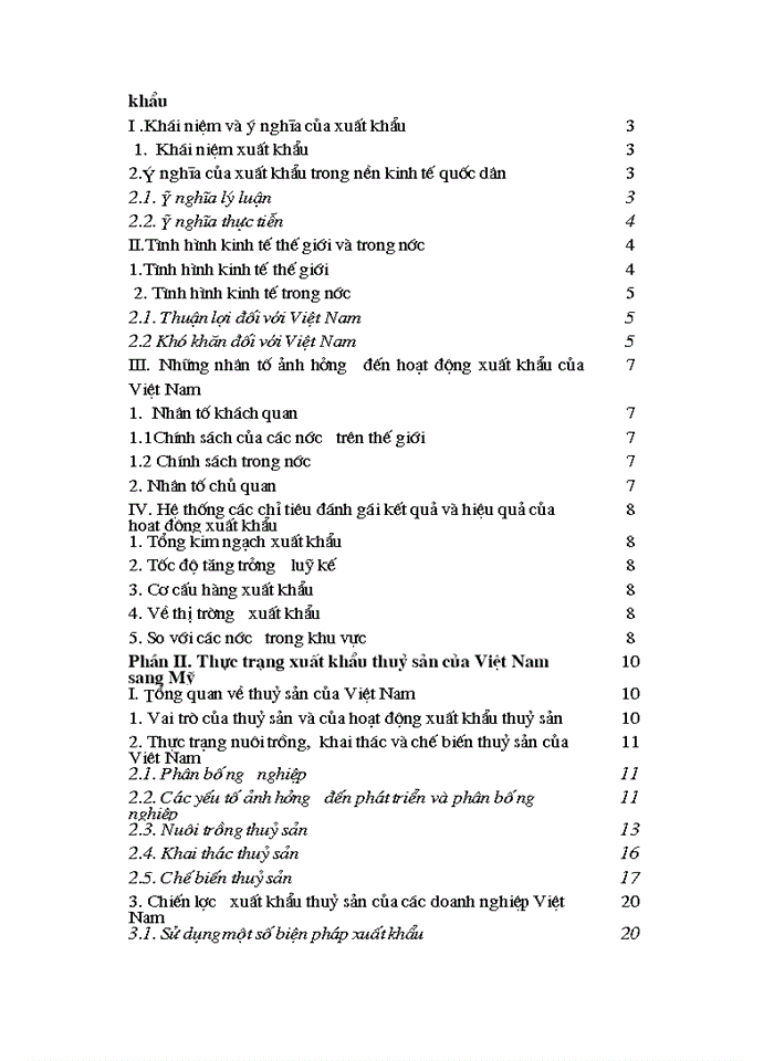 image for page Vấn đề Xuất khẩu thuỷ sản của Việt Nam vào Mỹ thực trạng và Giải pháp