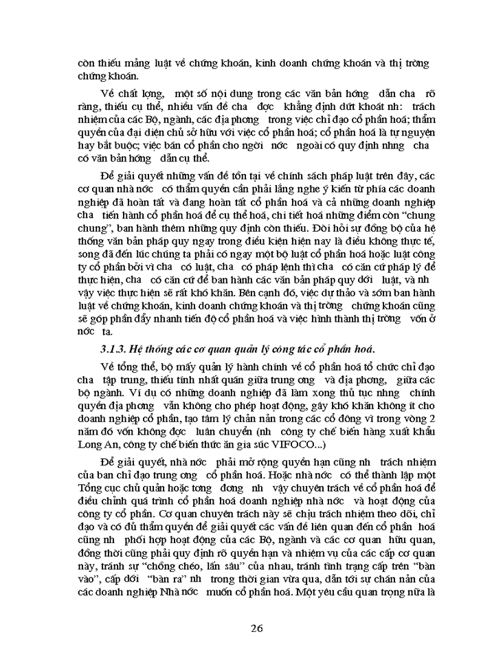 image for page Thực trạng và Giải pháp thúc đẩy quá trình Cổ phần hóa ở Việt Nam
