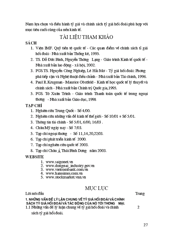 image for page Tỷ giá hối đoái và chính sách điều hành tỷ giá của NHTW Việt Nam