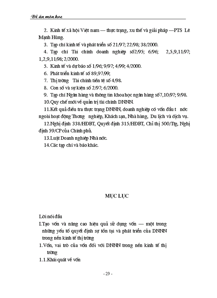 image for page Một số Giải pháp tạo vốn và nâng cao hiệu quả sử dụng vốn cho các Doanh nghiệp Nhà Nước ở Việt Nam hiện nay