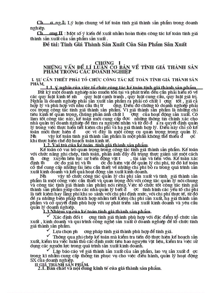 image for page Tính Giá Thành Sản Xuất Của Sản Phẩm Sản Xuất