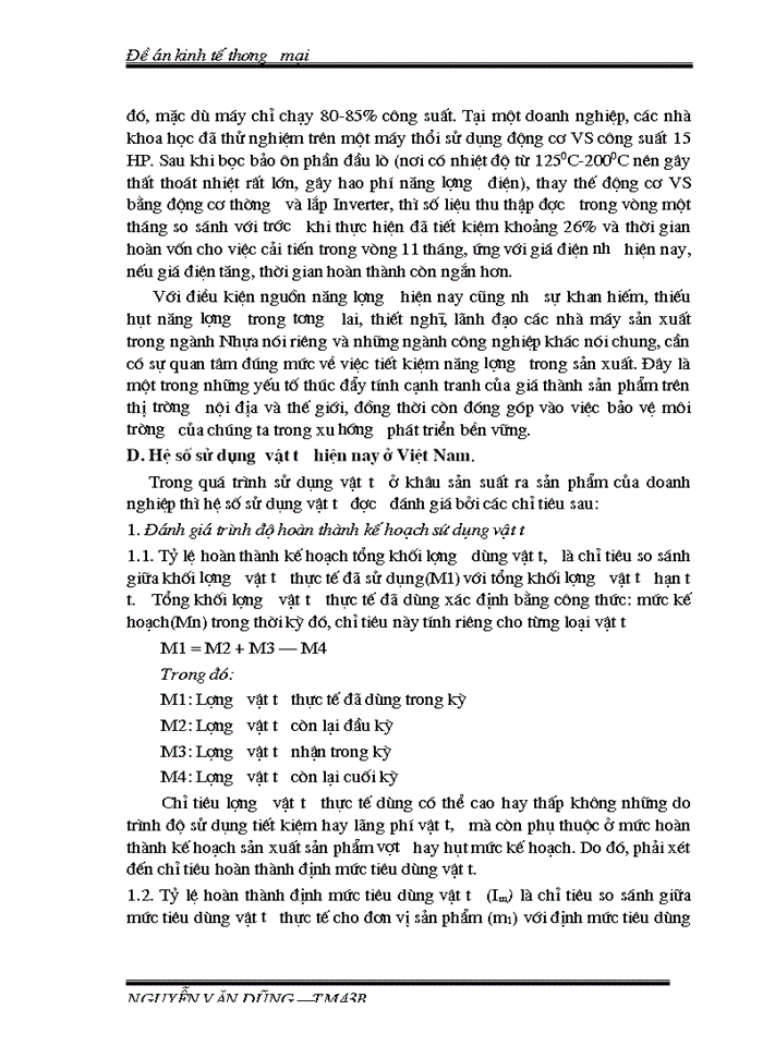 image for page Thực trạng tiết kiệm vật tư trong hoạt động Sản xuất Kinh doanh của các doanh nghiệp