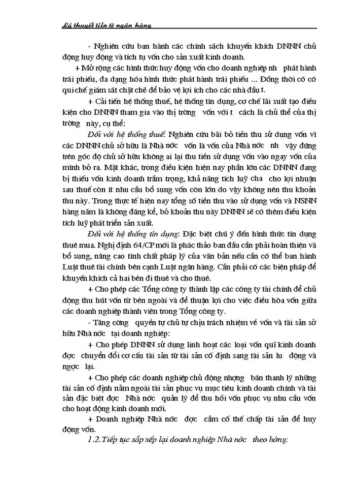image for page Những hoạt động huy động vốn và các Giải pháp huy động vốn cho các doanh nghiệp Nhà nước ở nước ta hiện nay