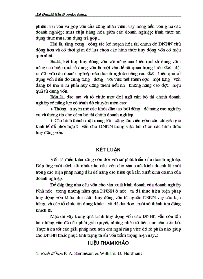 image for page Những hoạt động huy động vốn và các Giải pháp huy động vốn cho các doanh nghiệp Nhà nước ở nước ta hiện nay