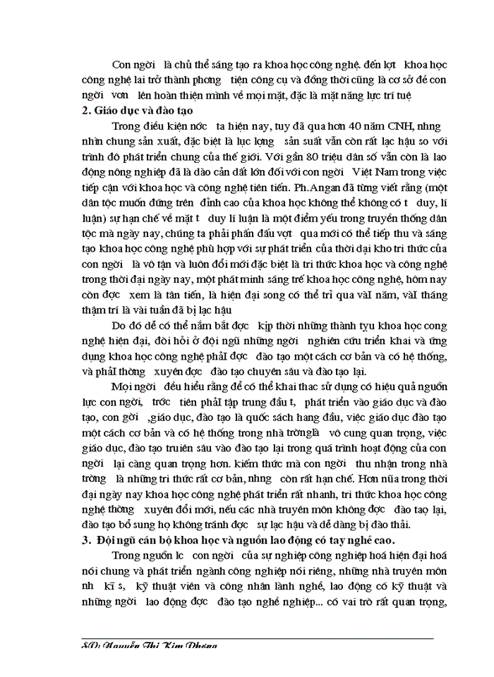 image for page Vai trò của khoa học công nghệ đối với sự phát triển Công nghiệp Việt Nam