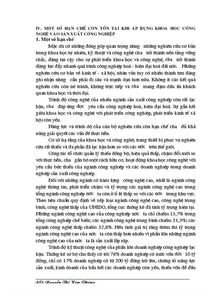 image for page Vai trò của khoa học công nghệ đối với sự phát triển Công nghiệp Việt Nam