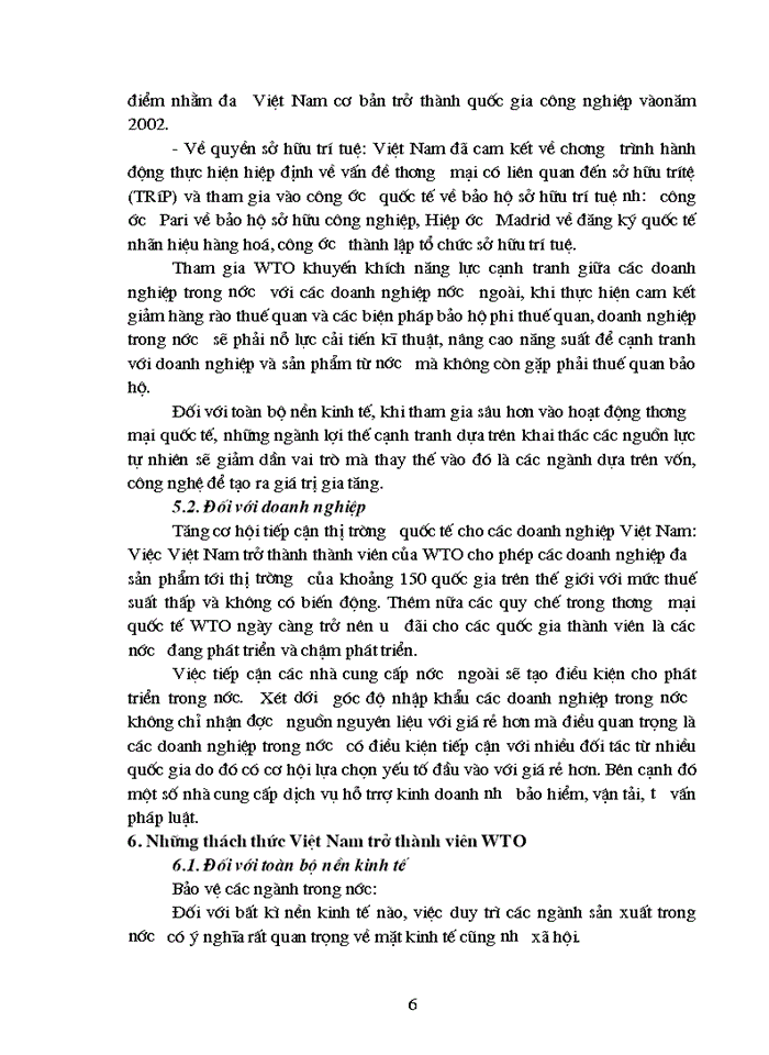 Nâng cao vị thế của doanh nghiệp nhà nước Việt Nam trong tiến trình hội nhập tổ chức Thương mại thế giới WTO