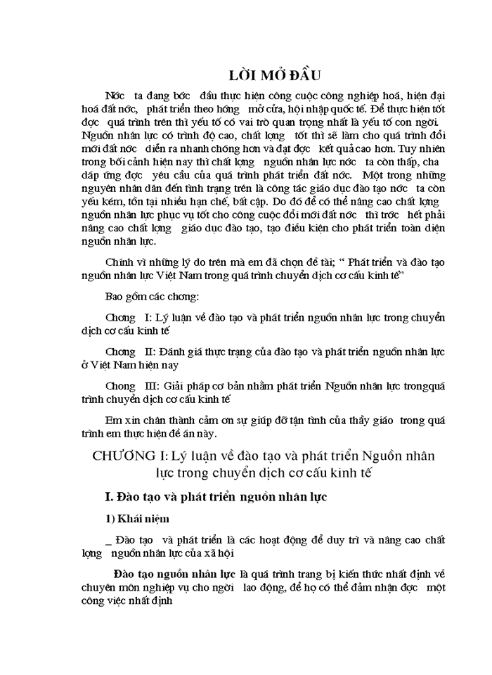 image for page Phát triển và đào tạo nguồn nhân lực Việt Nam trong quá trình chuyển dịch cơ cấu kinh tế