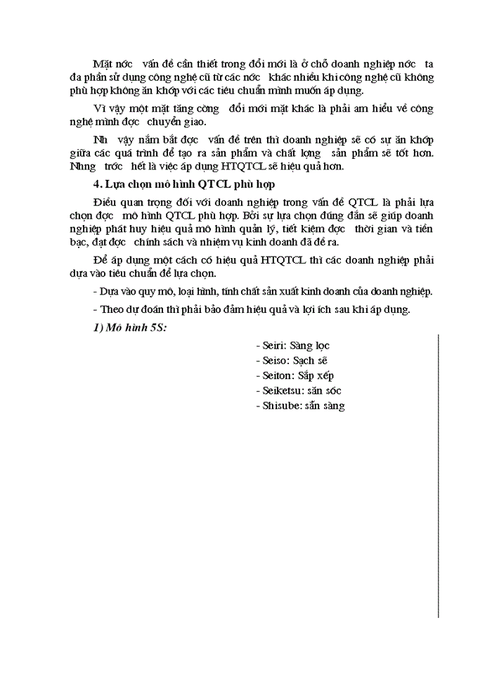 image for page Quản lý chất lượng - thực trạng và Một số Giải pháp nhằm áp dụng một cách hợp lý và hiệu quả hệ thống quản trị chất lượng trong các Doanh nghiệpCông nghiệp Việt Nam