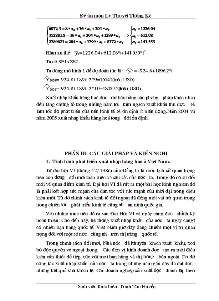 image for page Đề án môn Lý Thuyết Thống Kê